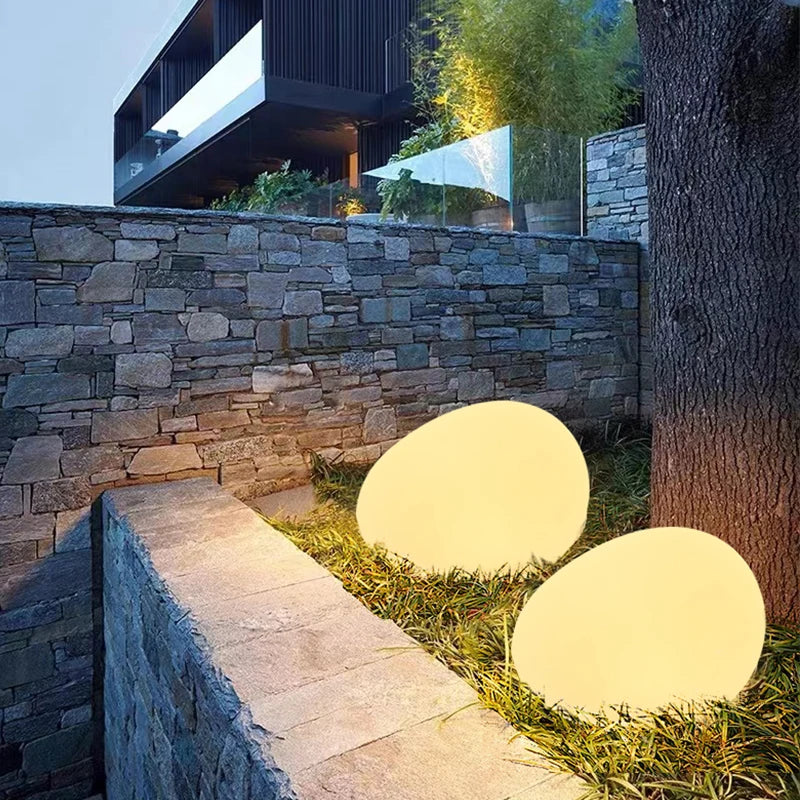 Nele – LED Gartenleuchte im Stein-Design
