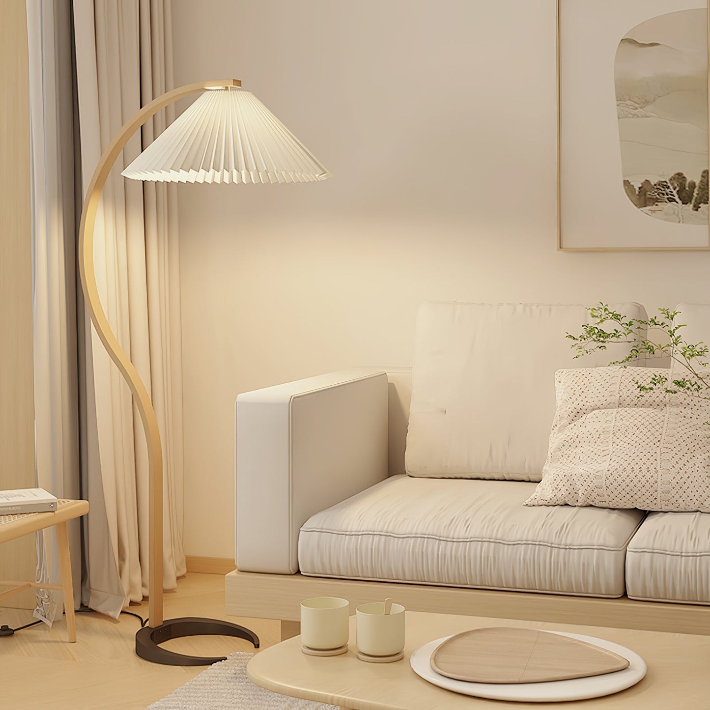 Selina – Nordische Stehlampe im Retro-Stil