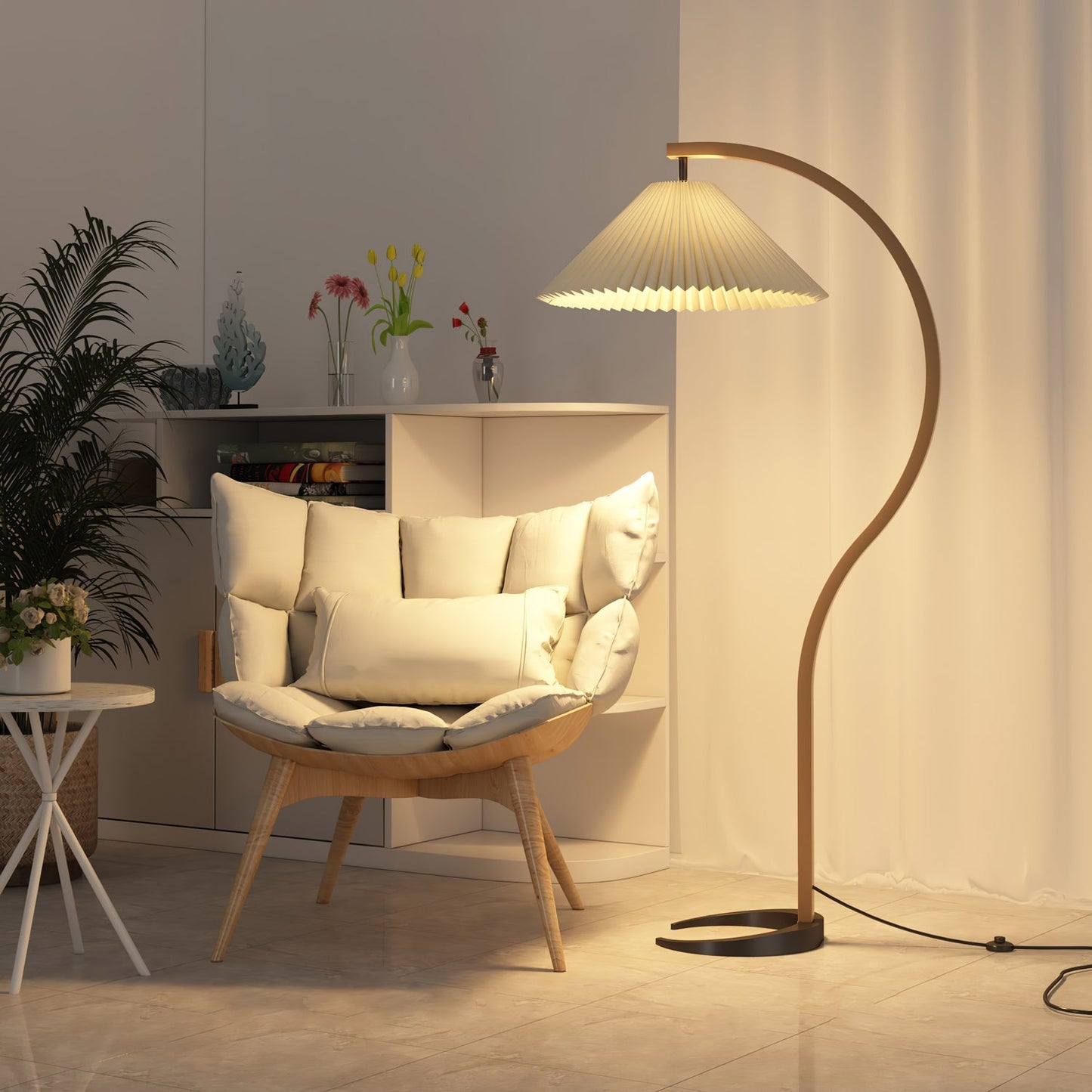 Selina – Nordische Stehlampe im Retro-Stil