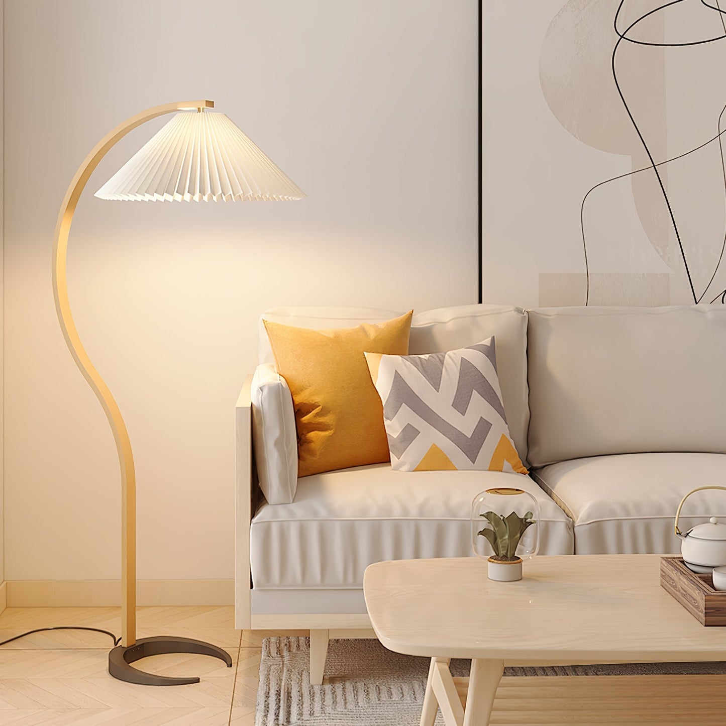 Selina – Nordische Stehlampe im Retro-Stil