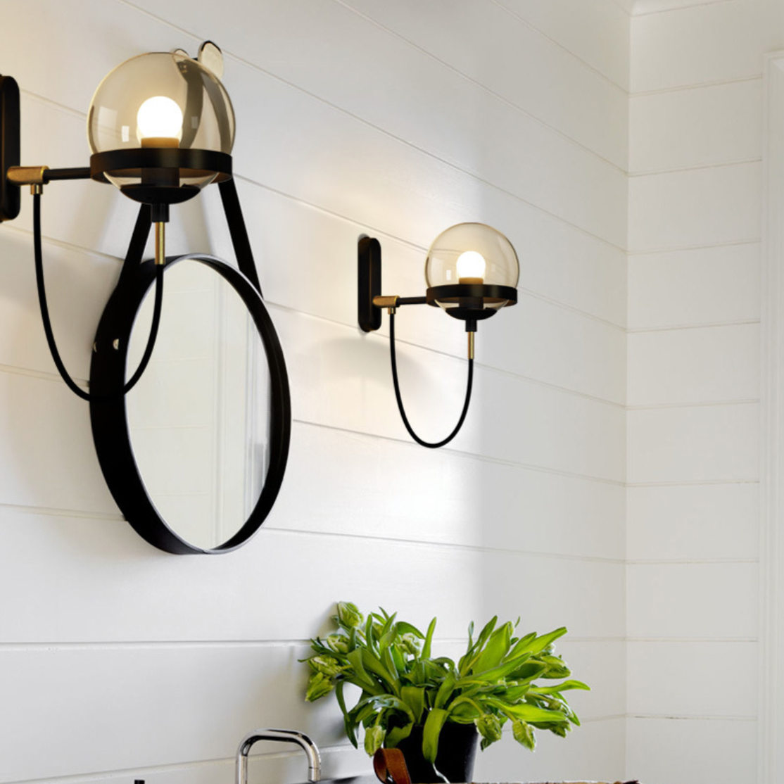 Oskar – Retro Glas Wandlampe