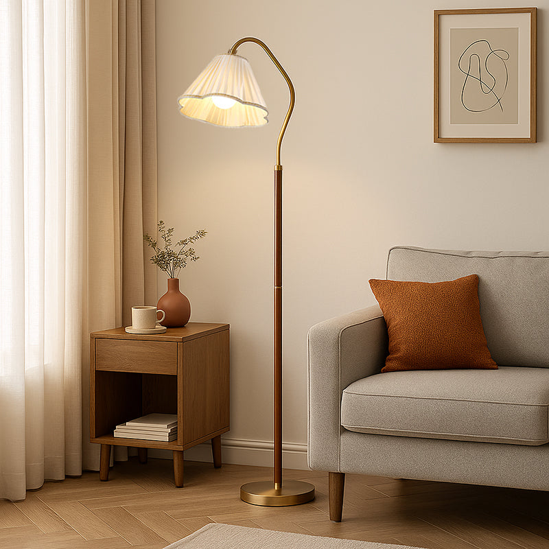 Annie – Japanische Vintage Blumen-Stehlampe