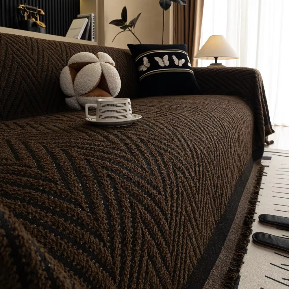Marlene – Gestreifter Sofaschoner