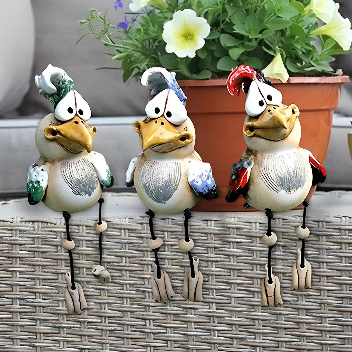 Gallina – Moderne Gartenfigur Huhn aus Kunstharz