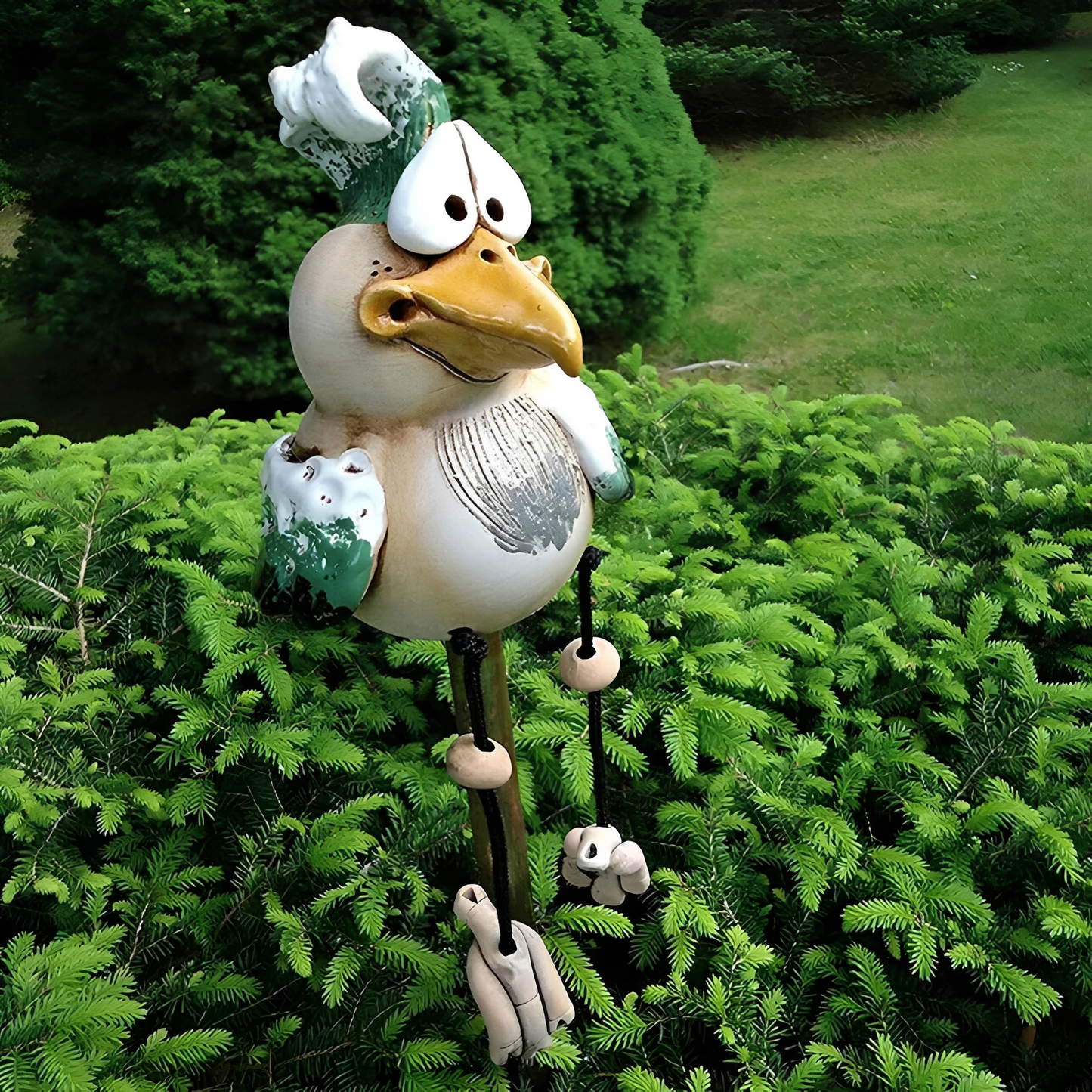 Gallina – Moderne Gartenfigur Huhn aus Kunstharz