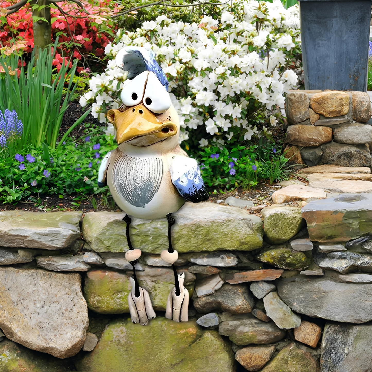 Gallina – Moderne Gartenfigur Huhn aus Kunstharz