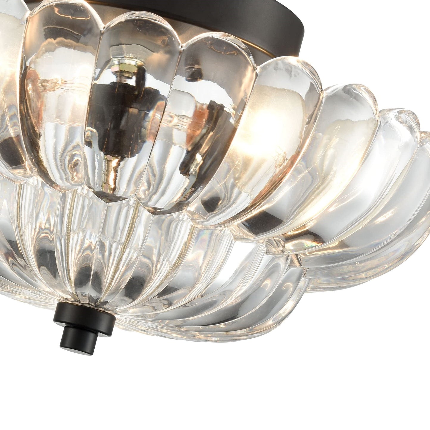 Remi – Vintage Bernstein Glas Deckenleuchte