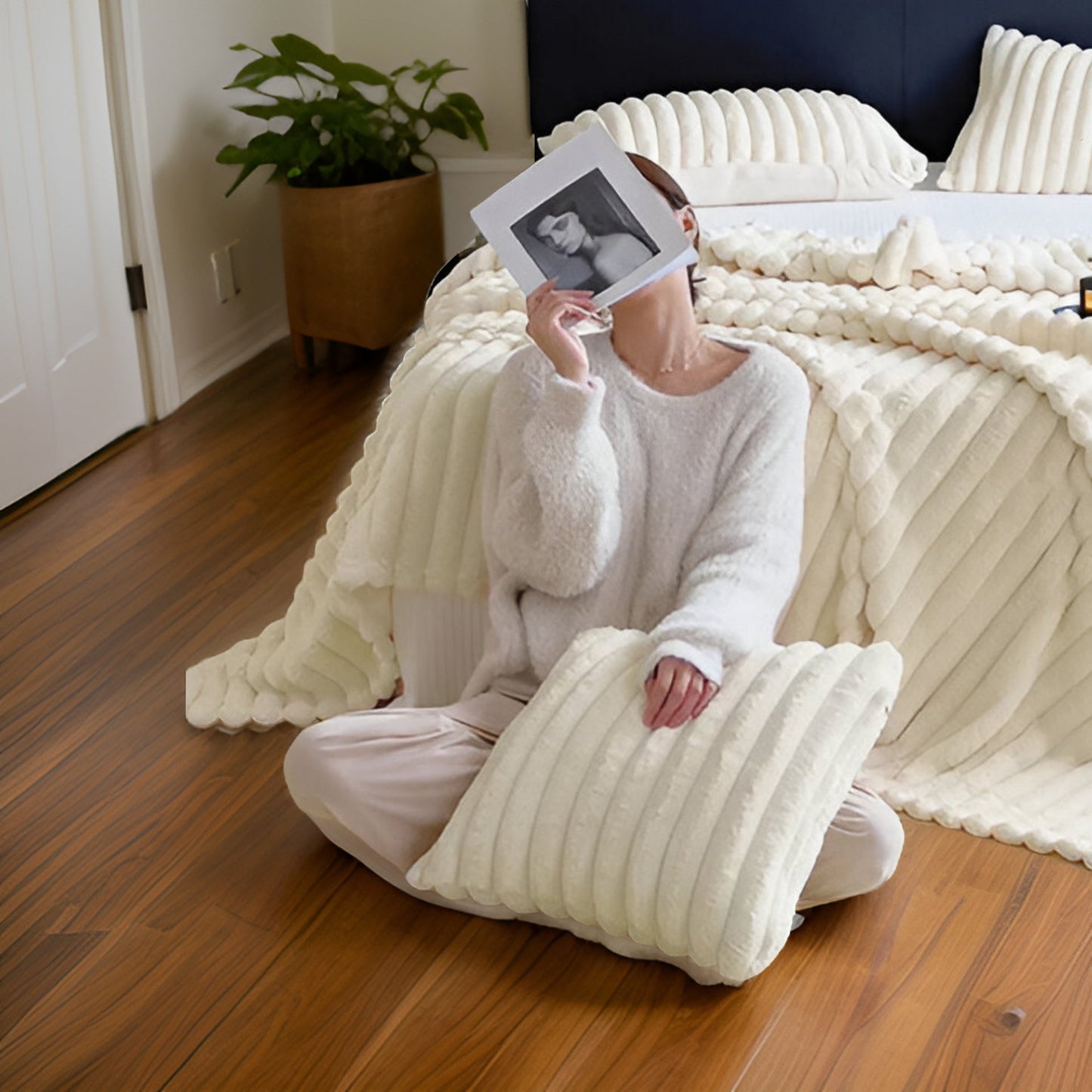 Zyra – Weiche Fleecedecke für Sofa & entspannte Wohlfühlmomente
