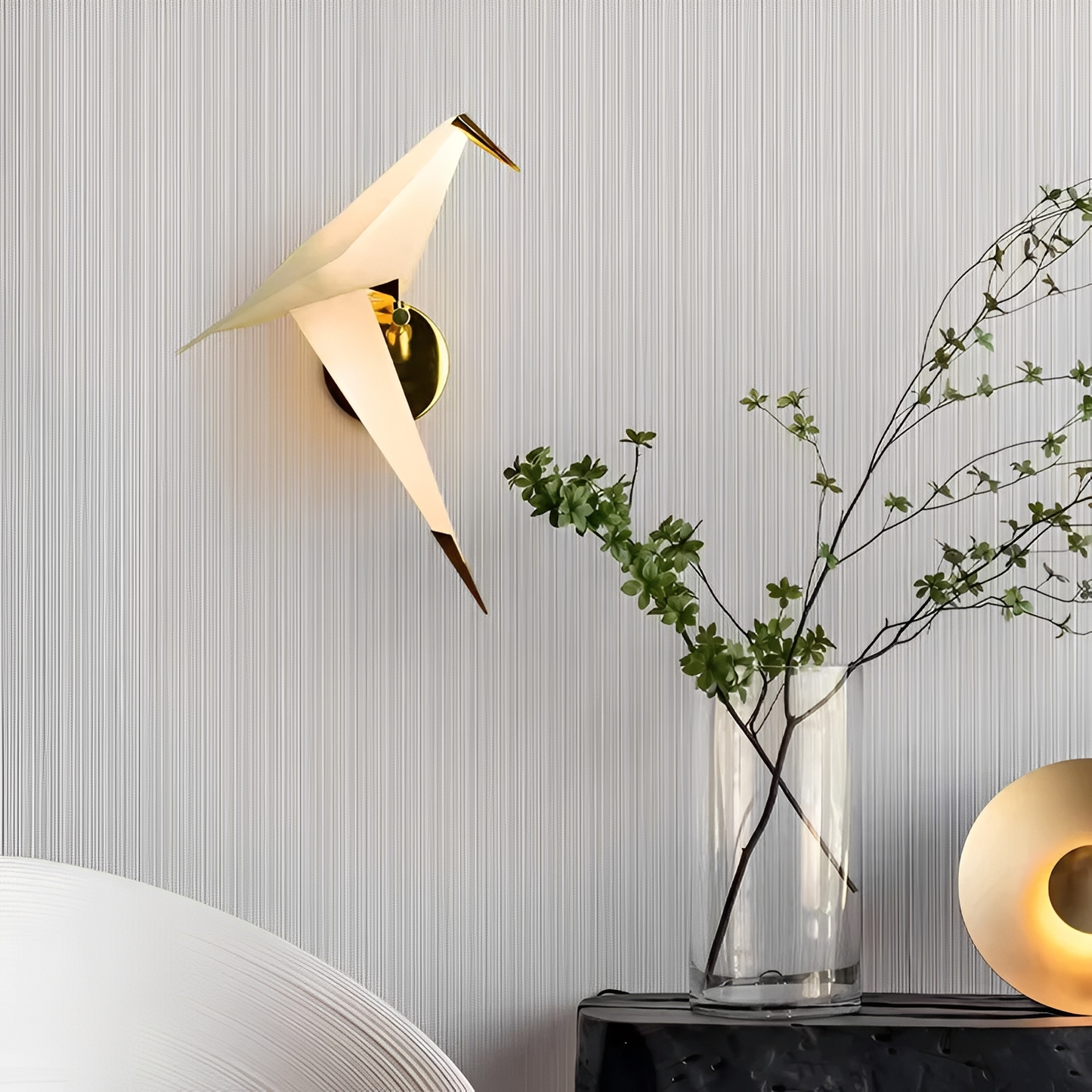 Tiro – Origami-Vogel Wandleuchte