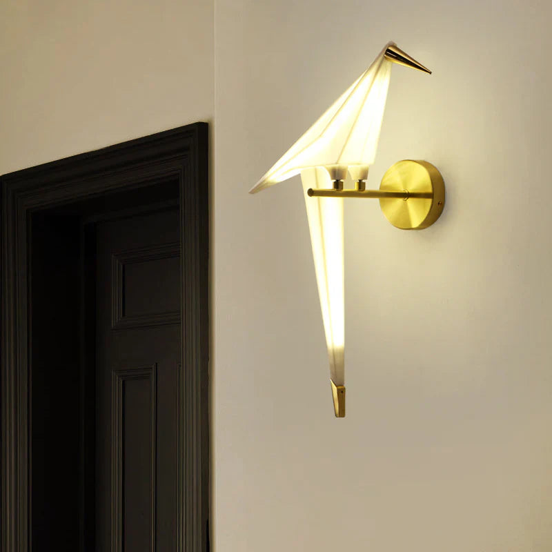 Tiro – Origami-Vogel Wandleuchte