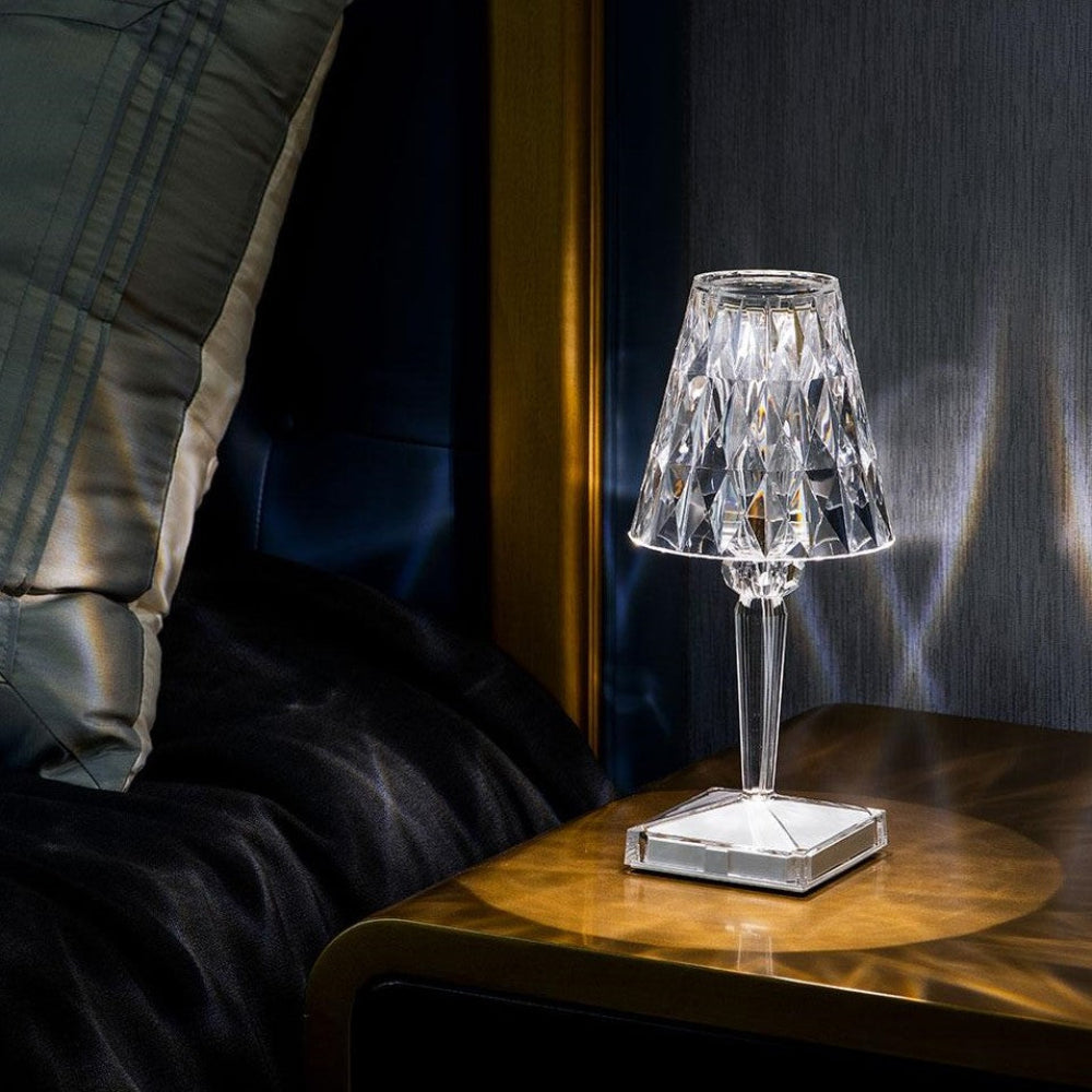 Crystelle – Tragbare Diamond Kristall Tischlampe