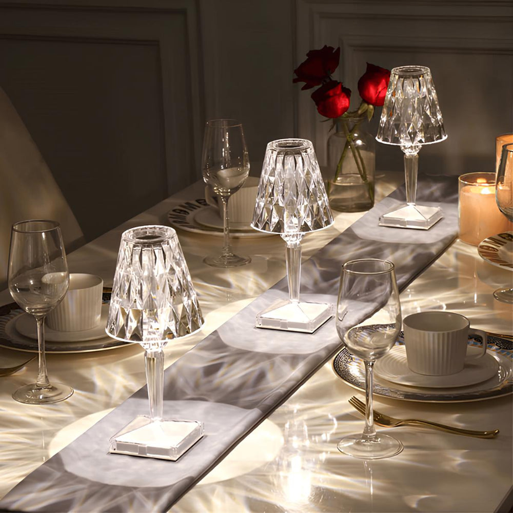Crystelle – Tragbare Diamond Kristall Tischlampe