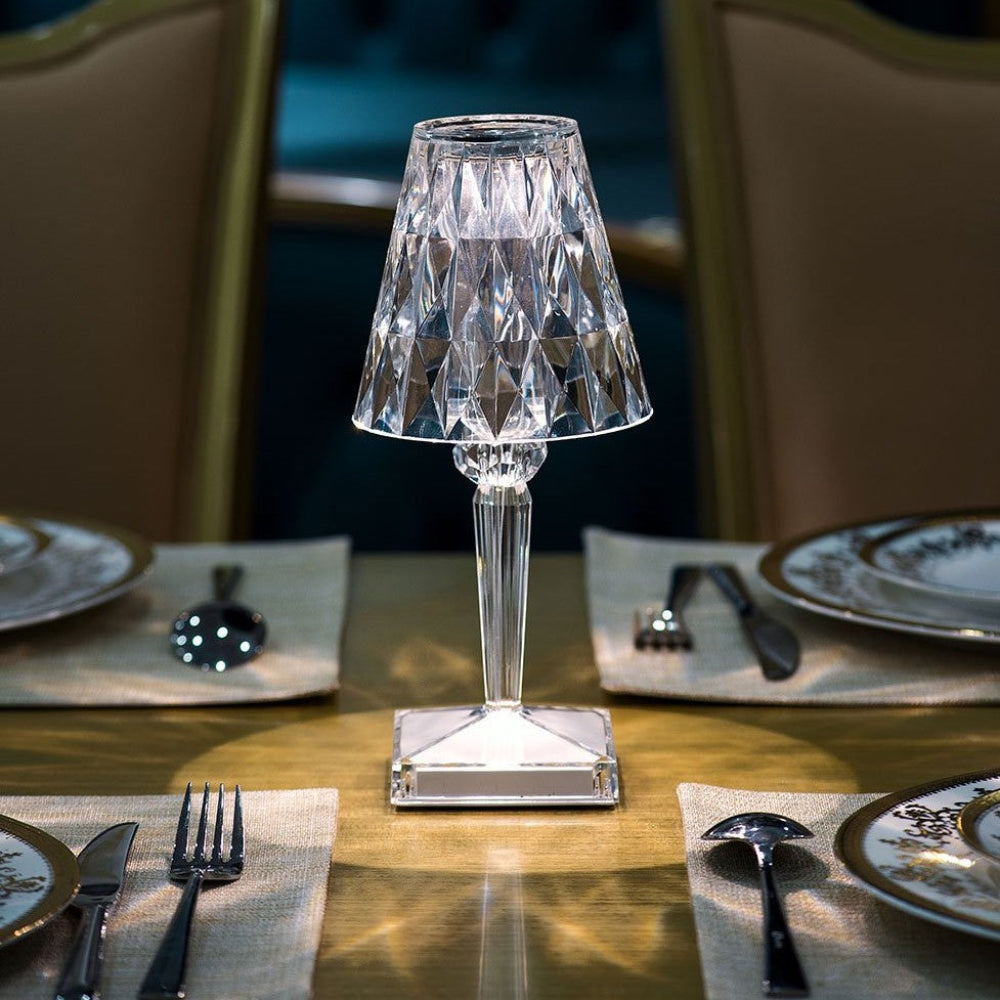 Crystelle – Tragbare Diamond Kristall Tischlampe