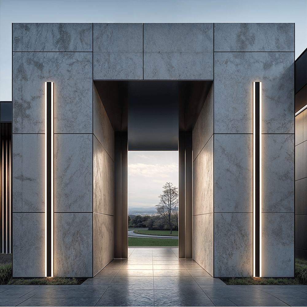 Stria – Minimalistische LED-Außenwandleuchte
