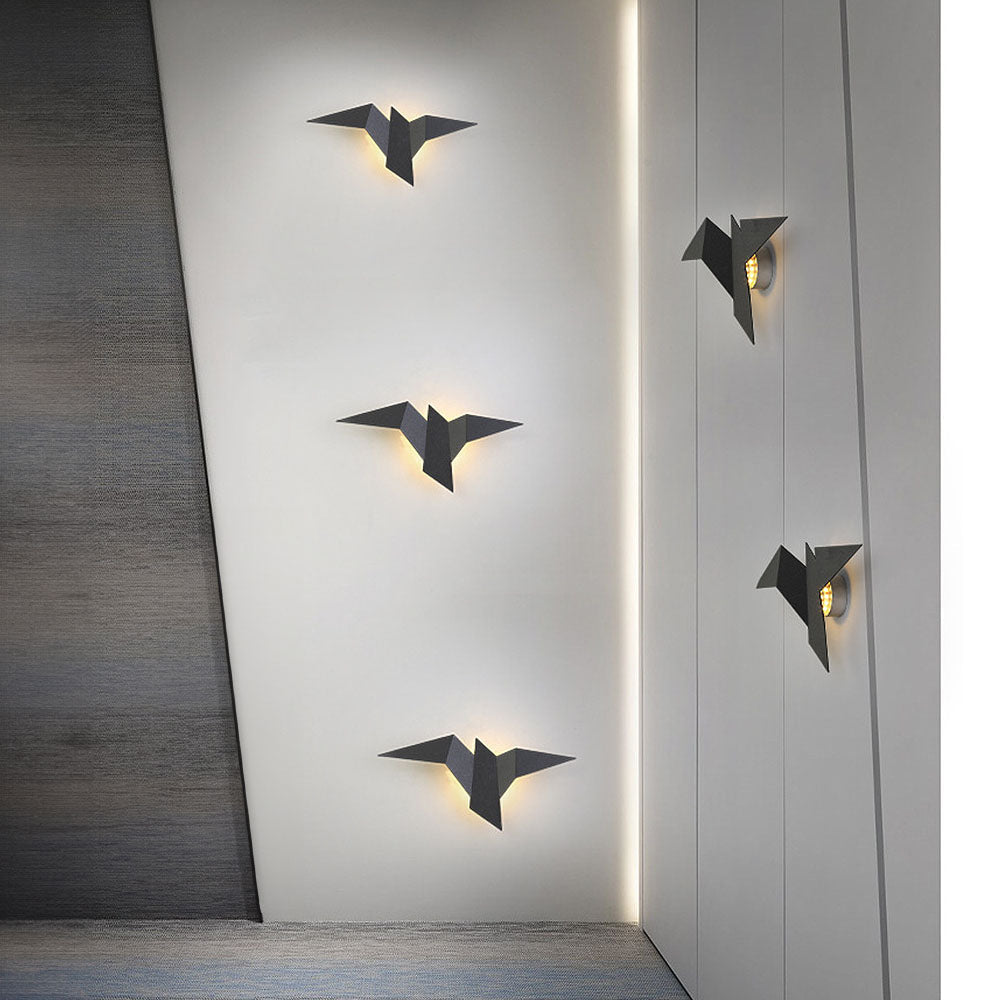 Tsubame – Kreative Vogel-Wandleuchte