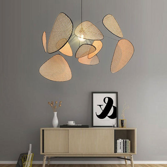 Ranya – Moderne Rattan Pendelleuchte