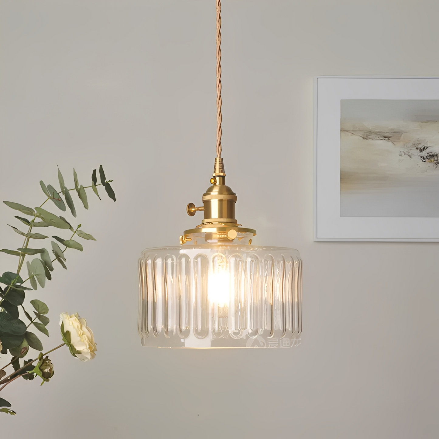 Frieda – Klassische Metall-Glas Pendelleuchte