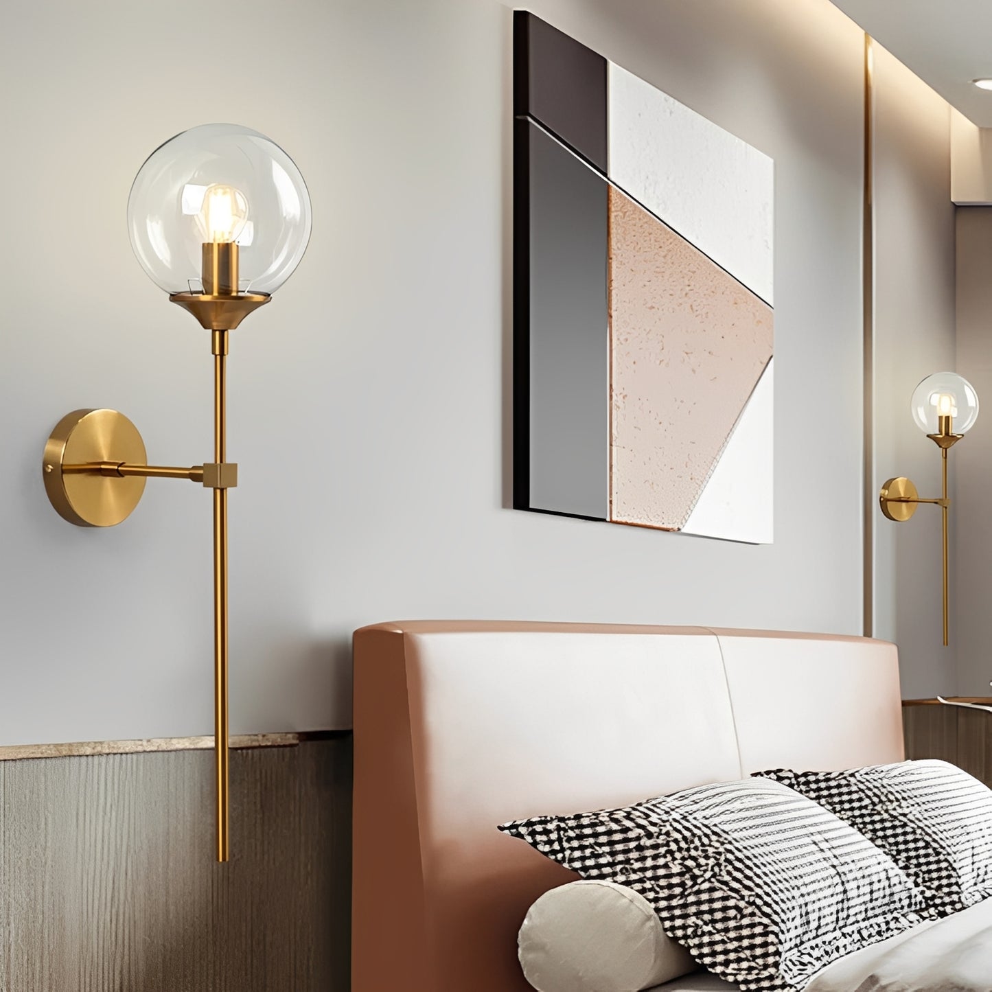 Hera – Moderne Nordische Glas-Wandleuchte