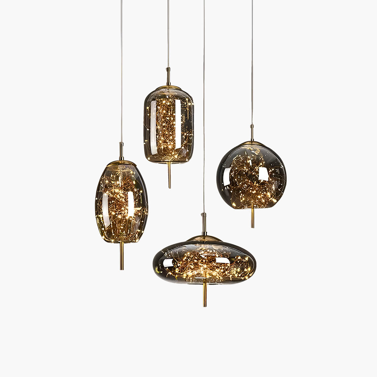 Ellyse – Pendelleuchte mit funkelndem Glasdesign: Klassische Eleganz trifft moderne Magie