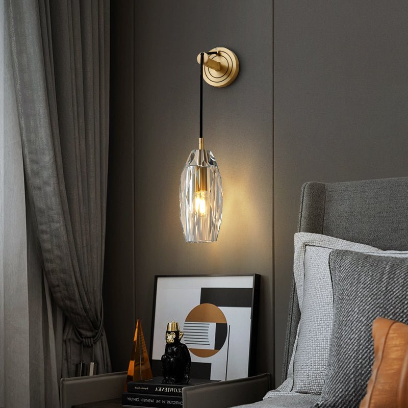 Selina – Kristall-Wandleuchte im Light-Luxury-Stil