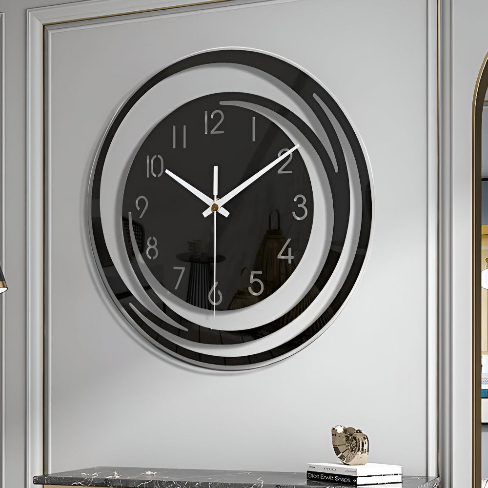 Nolia – Transparente, leise Wanduhr