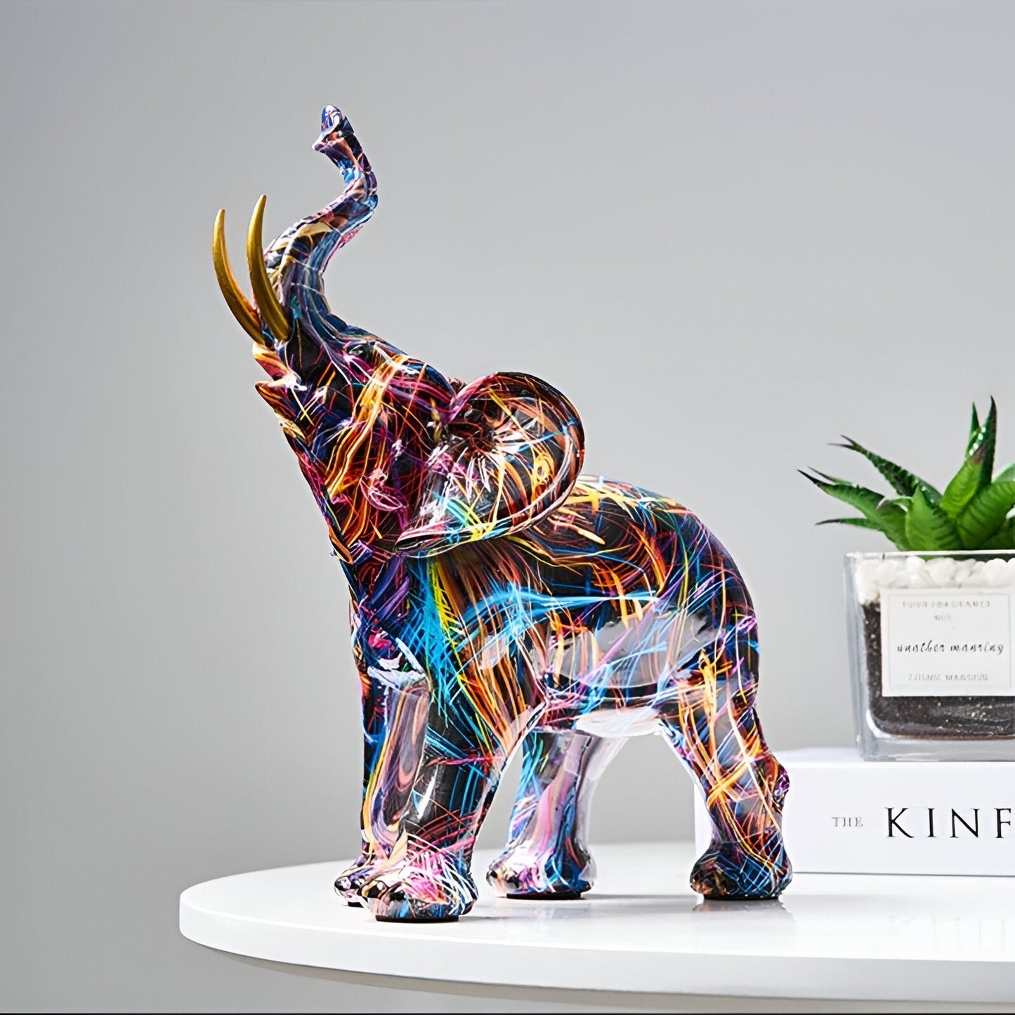 Lena – Kreatives Buntes Elefanten-Ornament