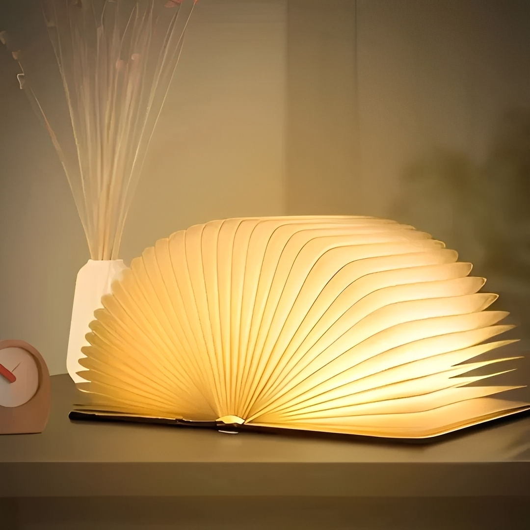 Faye – Faltbare Nachtlampe aus Leder
