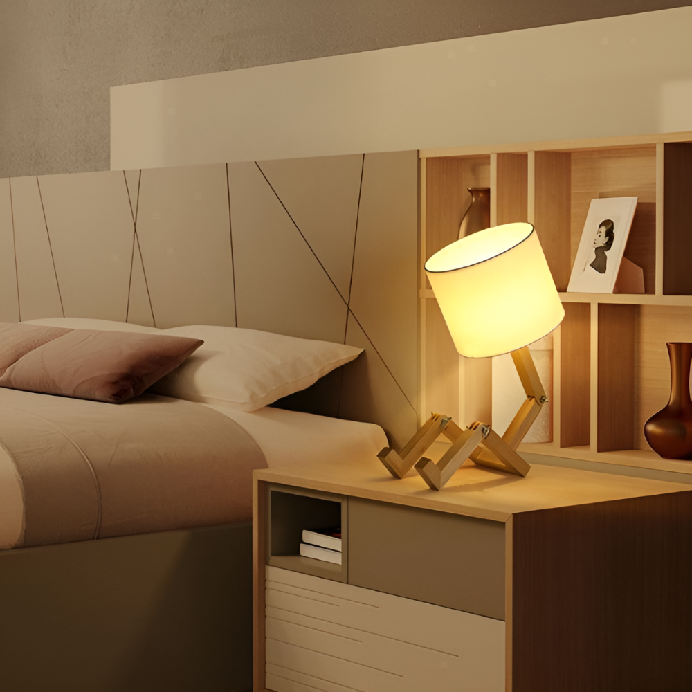 Edelwood – Tischlampe aus Holz