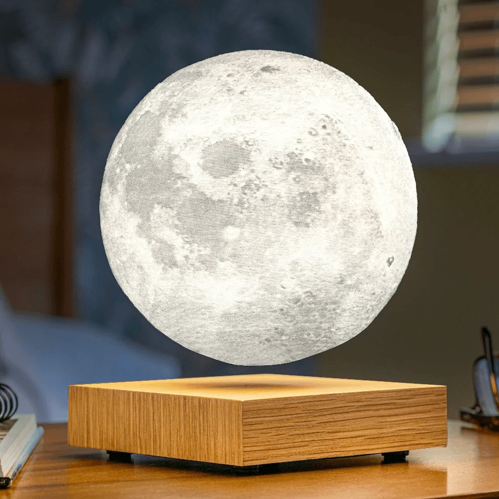 Lunaris – Schwebende 3D Mond Tischlampe