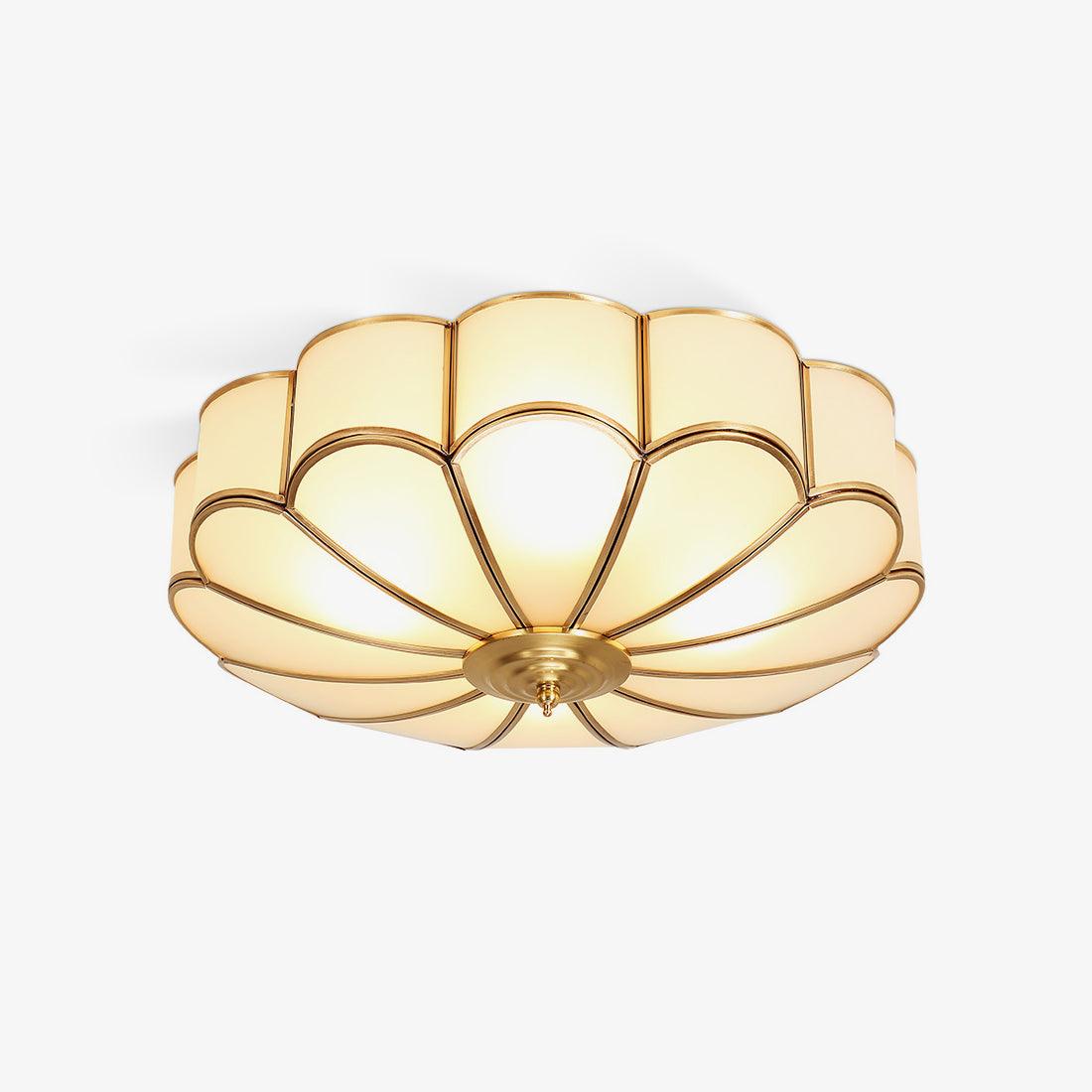 Clara – Schlichte Kupfer-Deckenlampe