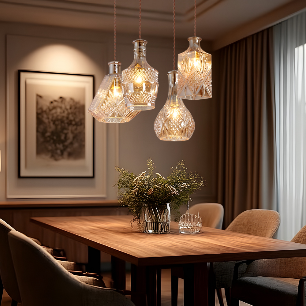 Elva – Modern Glasflaschen LED Lampe