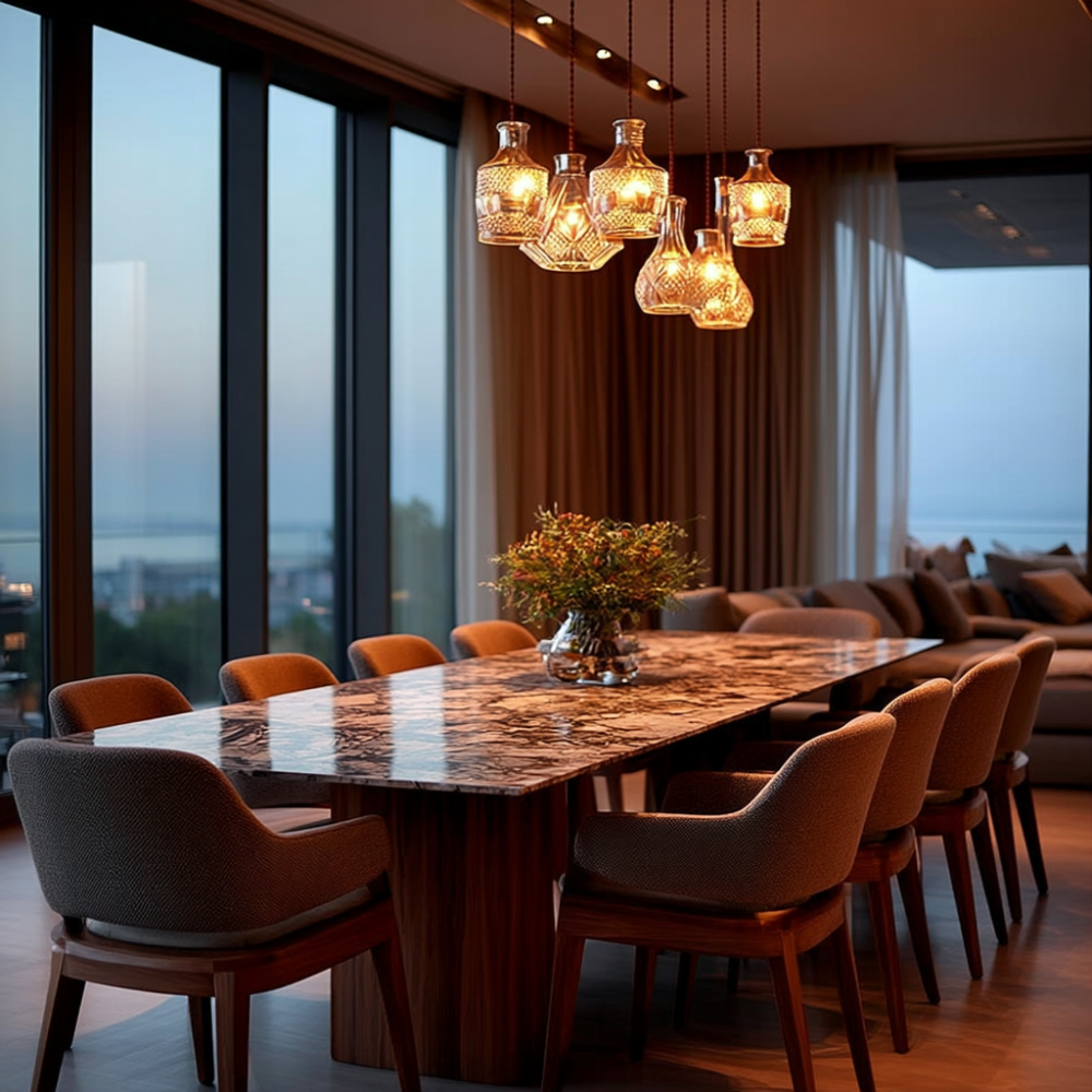 Elva – Modern Glasflaschen LED Lampe