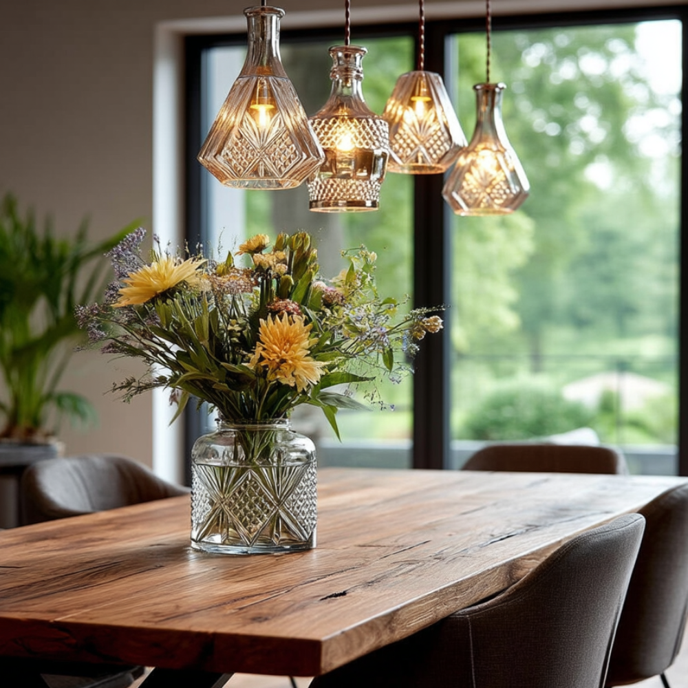 Elva – Modern Glasflaschen LED Lampe