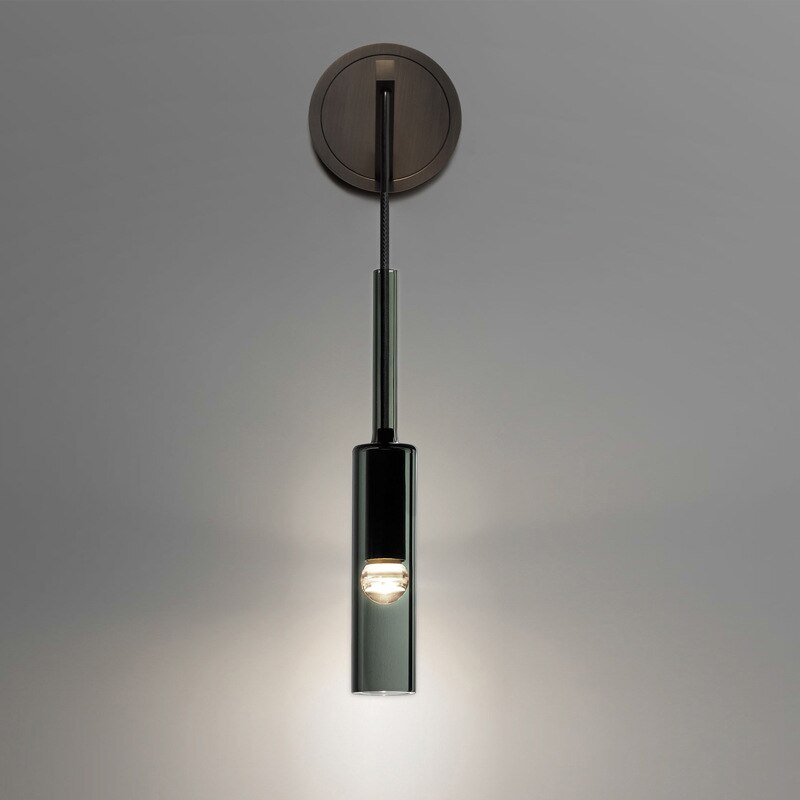 Ylva – Nordic Smoked Glass Wandlampe