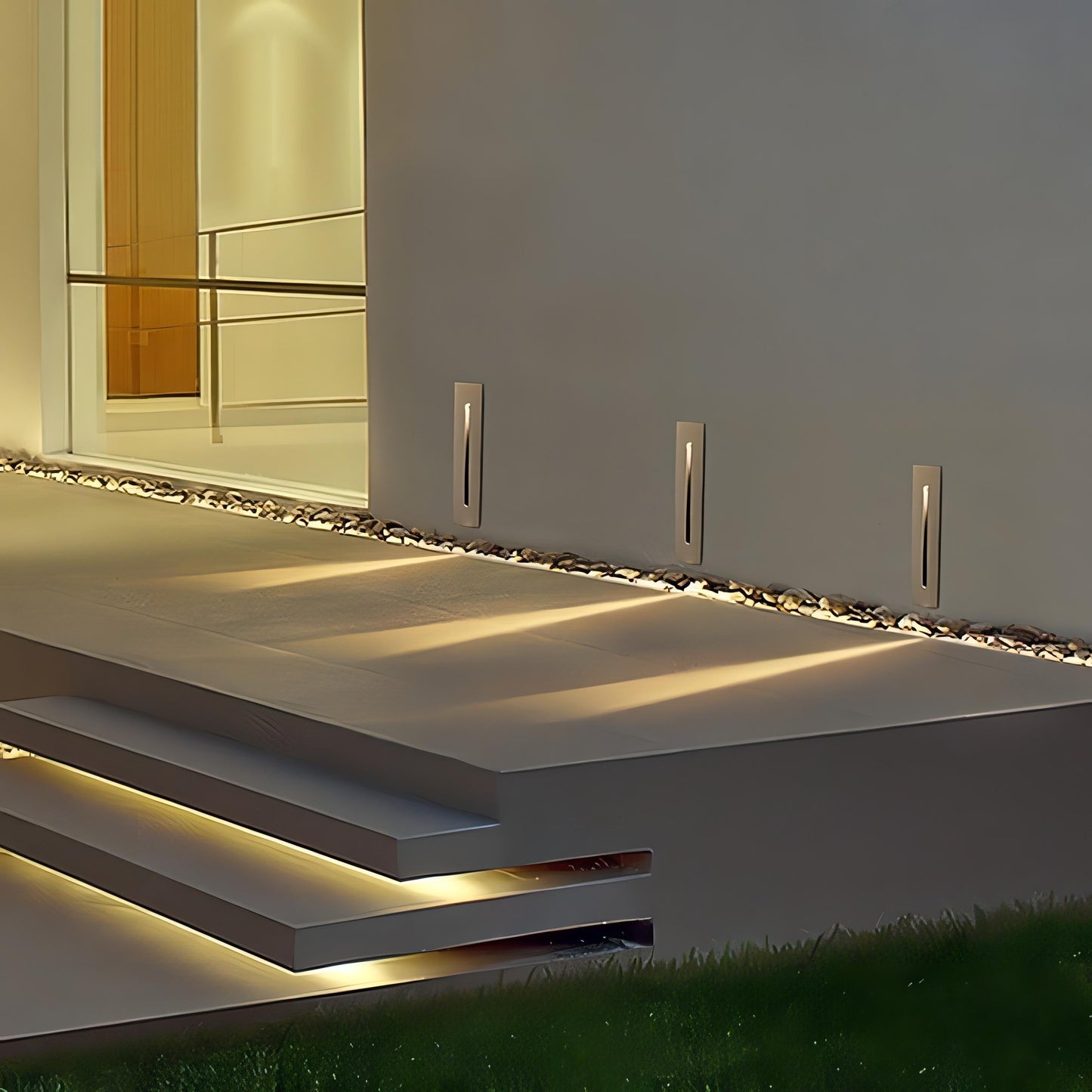 Luciano – LED-Stufenwandleuchte