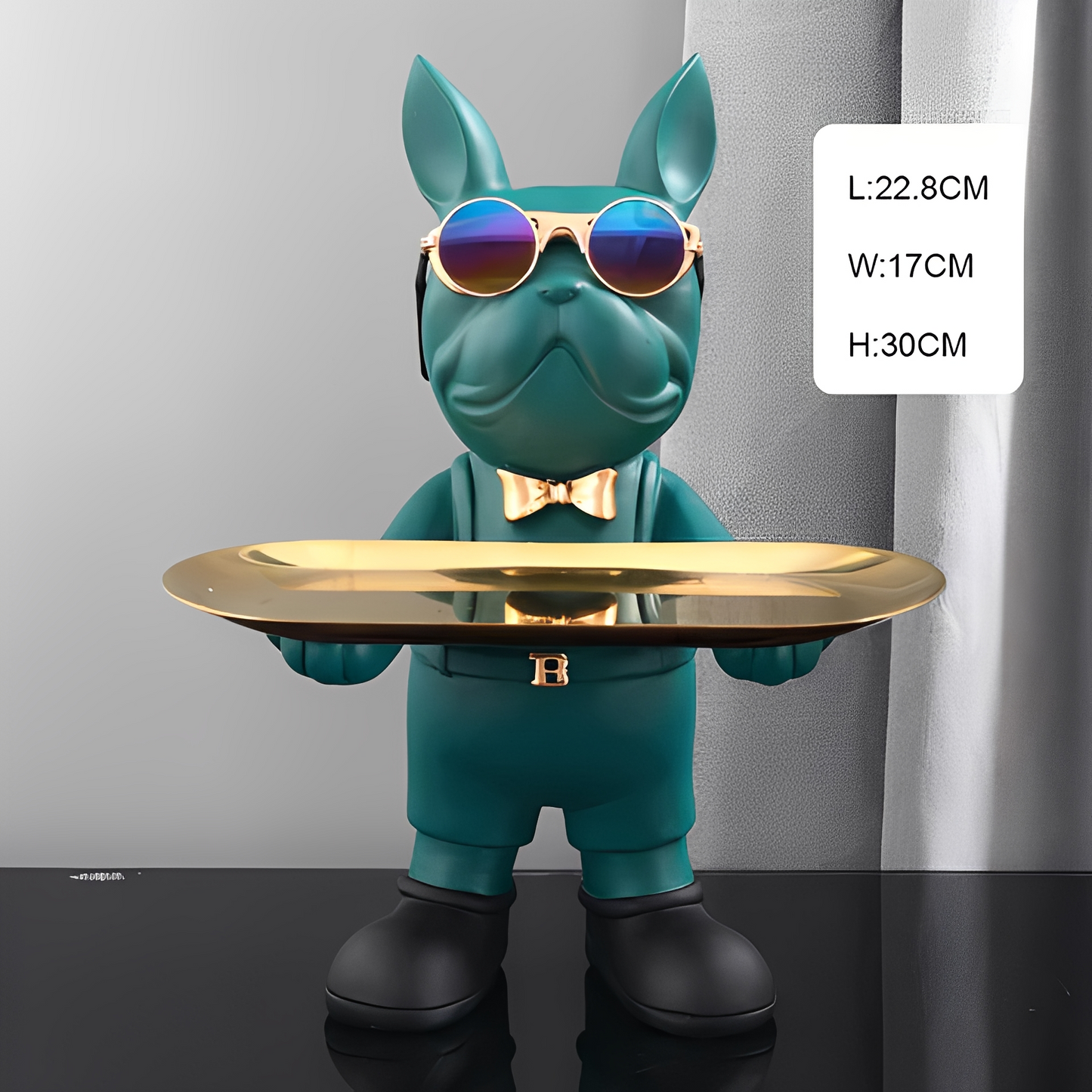 Hugo – Luxus Hundefigur als Schlüsselablage