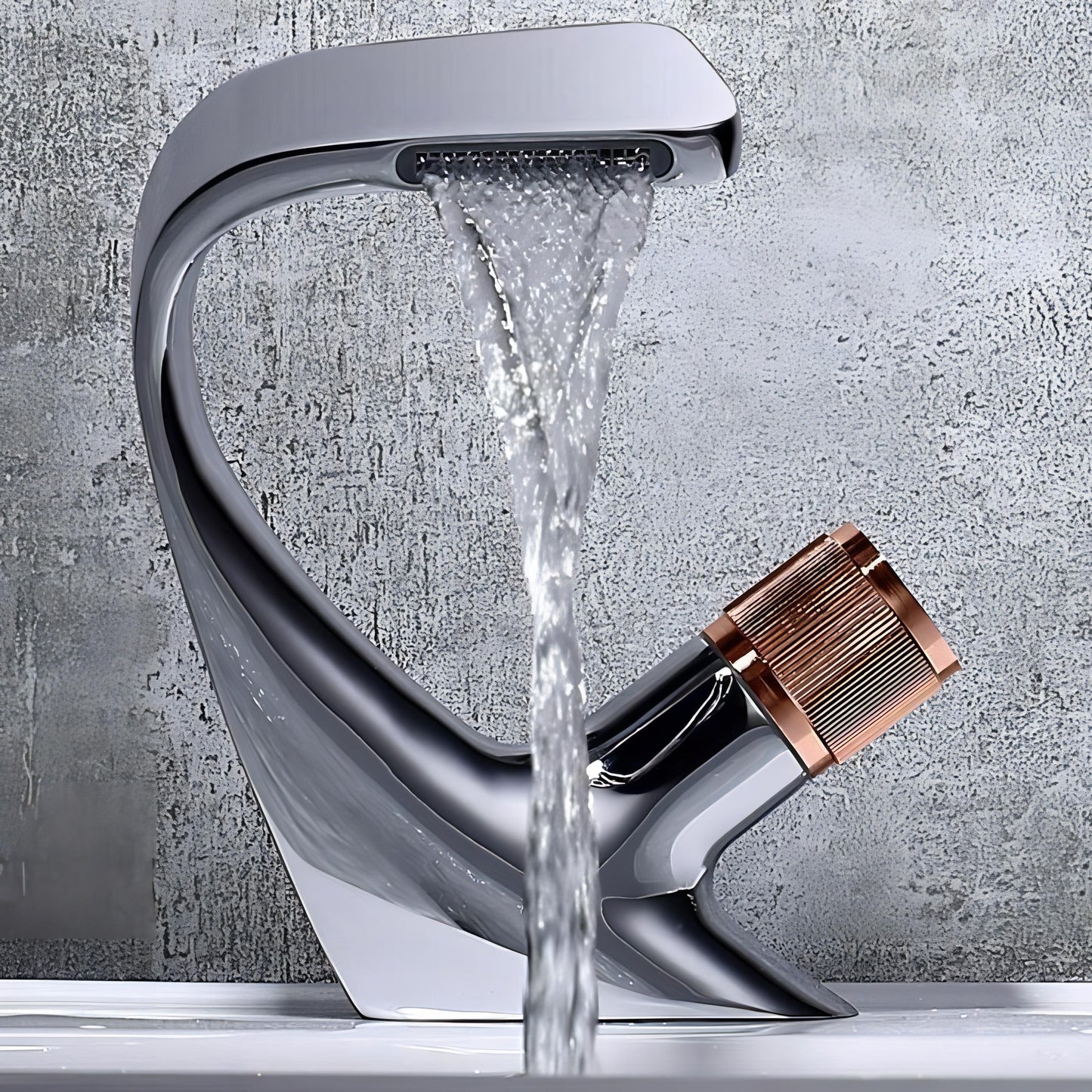 Czar – Wasserfall Einloch-Waschtischarmatur