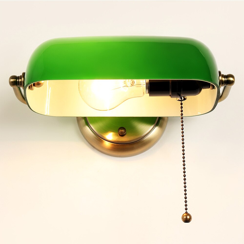 Noriel – Moderne Grün-Vintage Banker Wandlampe