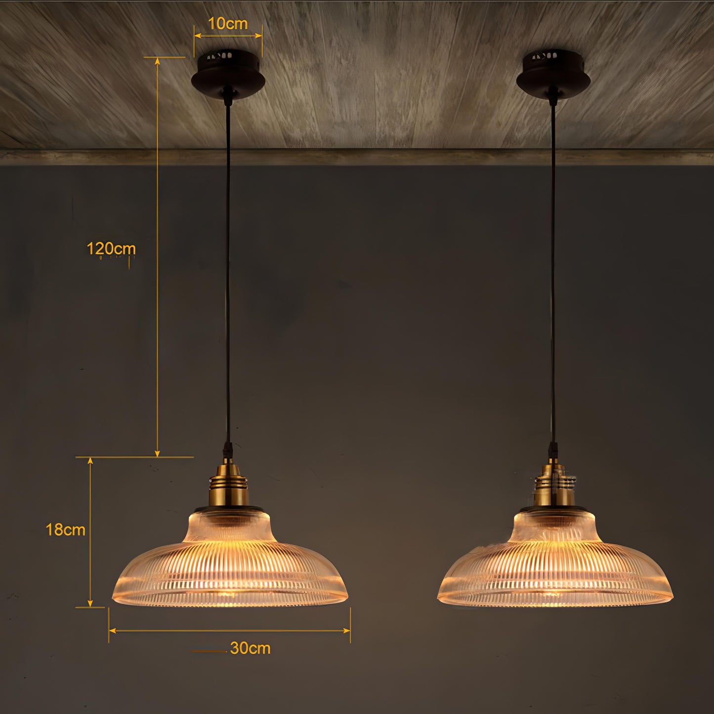 Jakai – Vintage Glas-Pendelleuchte