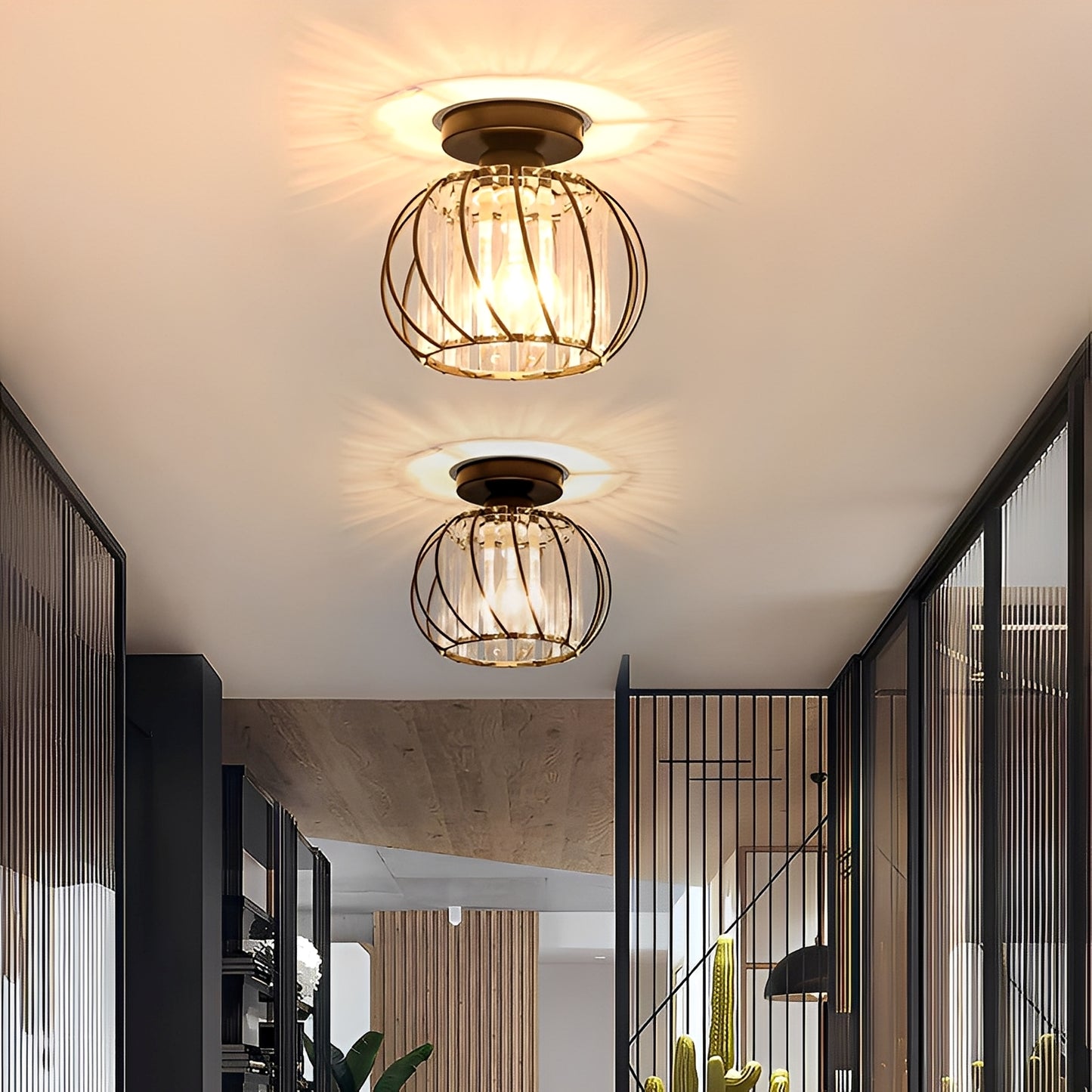 Kaela – Moderne Glas-Deckenleuchte