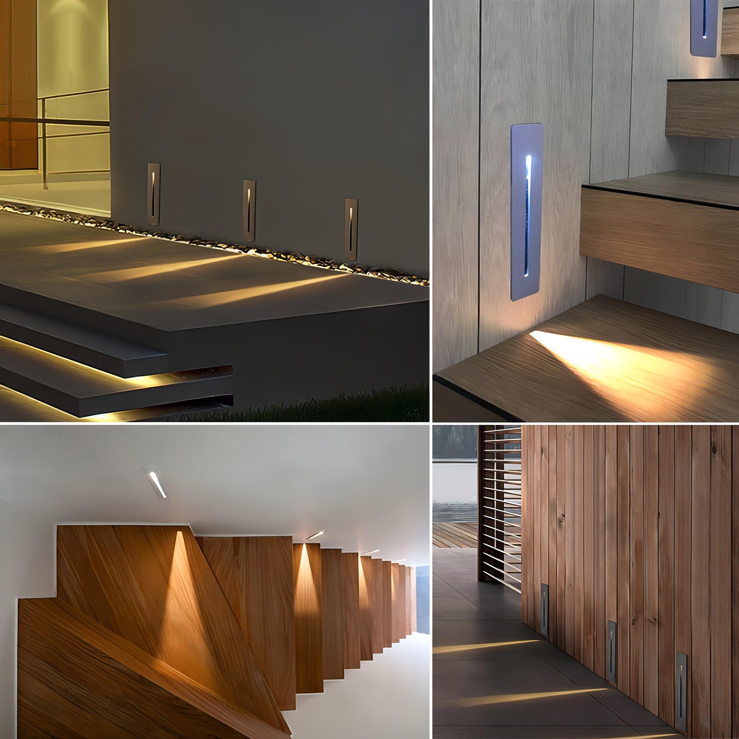 Luciano – LED-Stufenwandleuchte