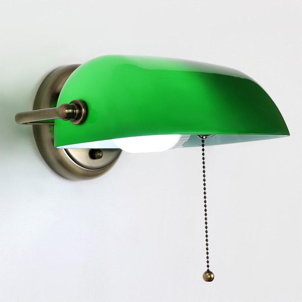 Noriel – Moderne Grün-Vintage Banker Wandlampe