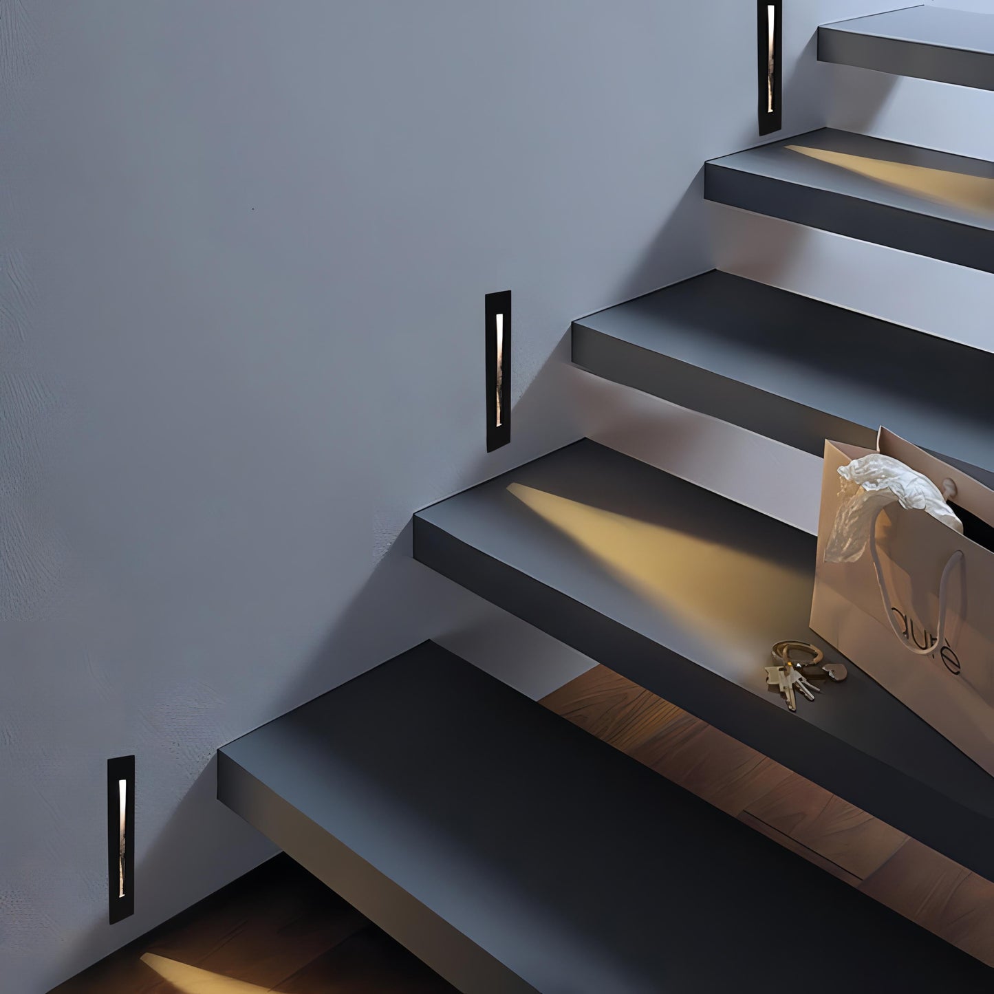 Luciano – LED-Stufenwandleuchte