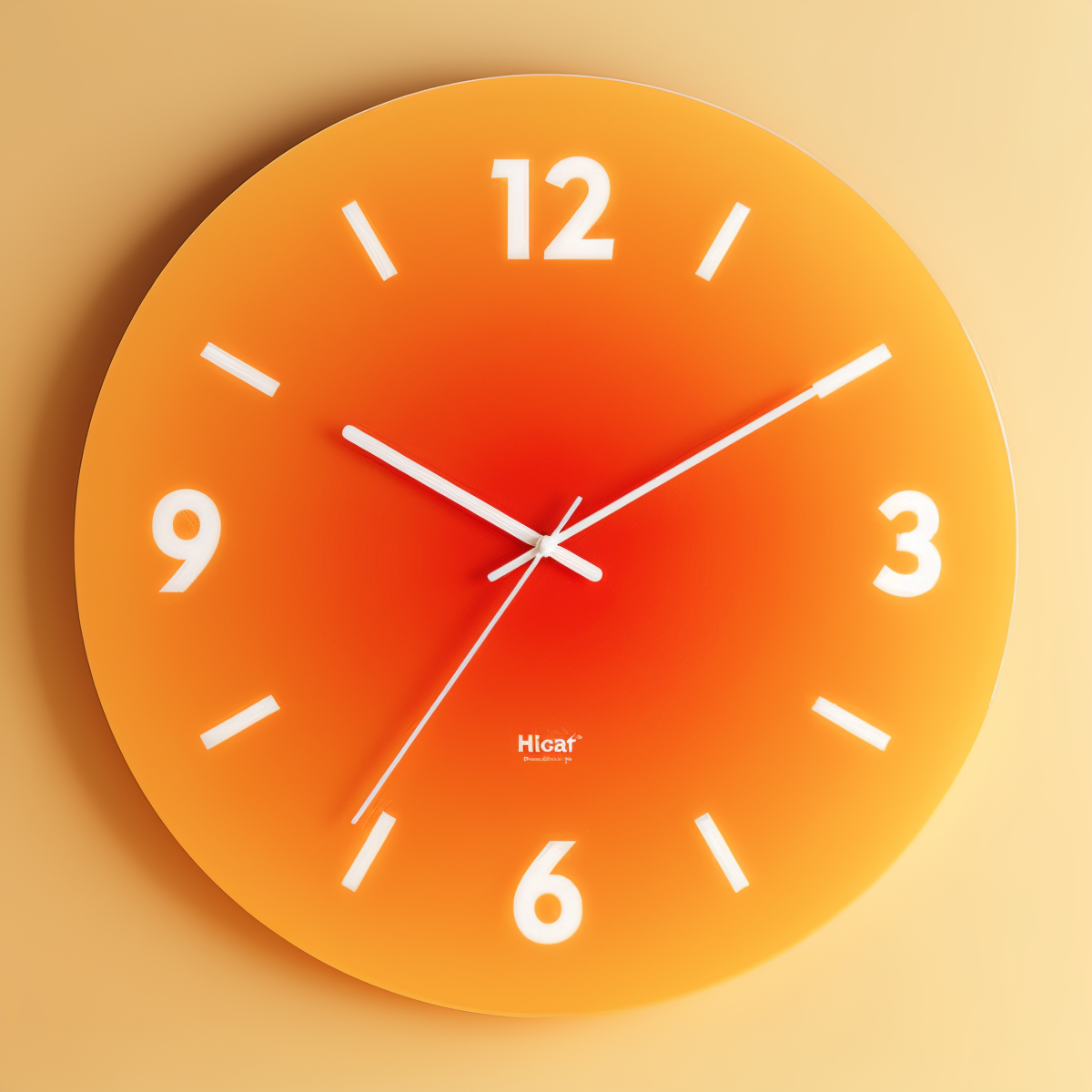 Mireya – Geräuschlose Glas-Wanduhr