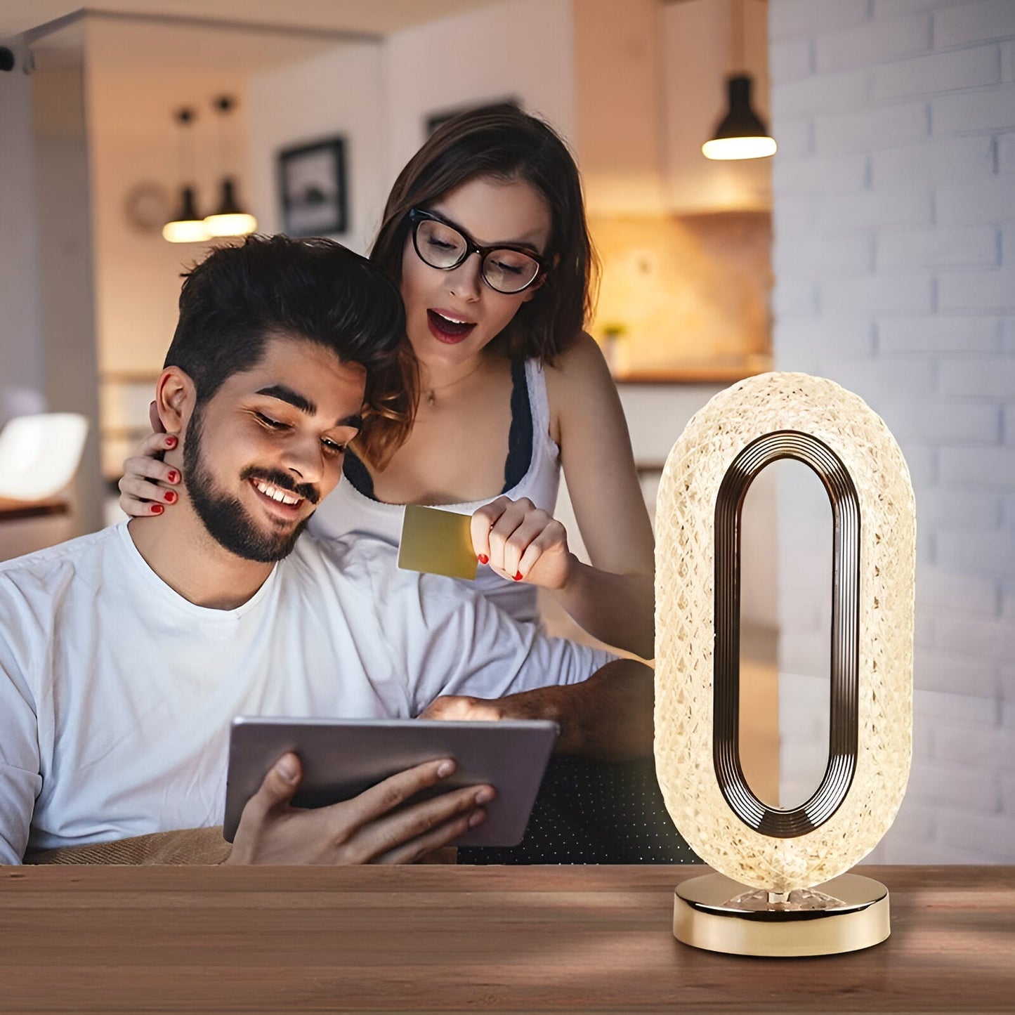 Evelyn – Elegante Kristall LED-Tischlampe