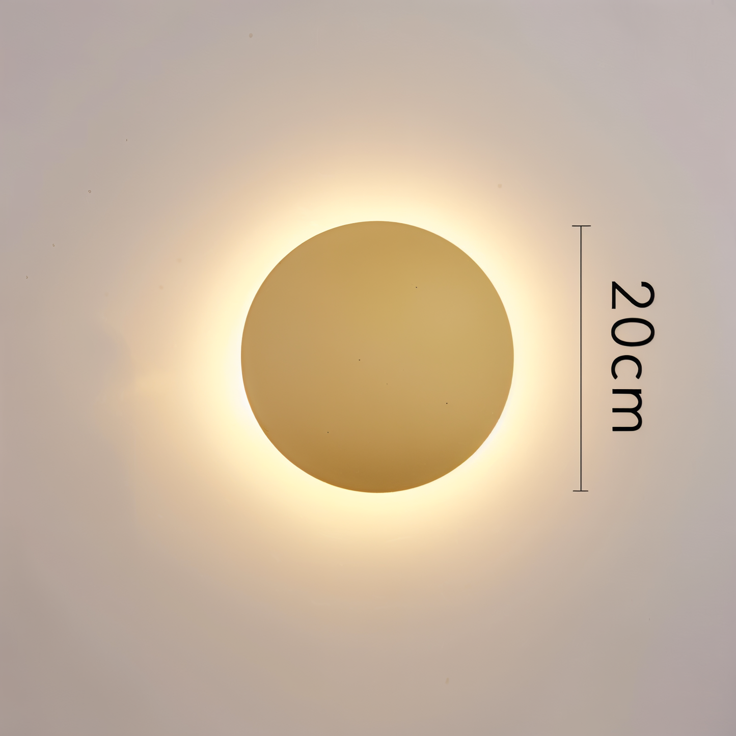 OrbGlow – Runde Metall-Wandleuchte in Schwarz/Weiß/Gold für moderne Räume