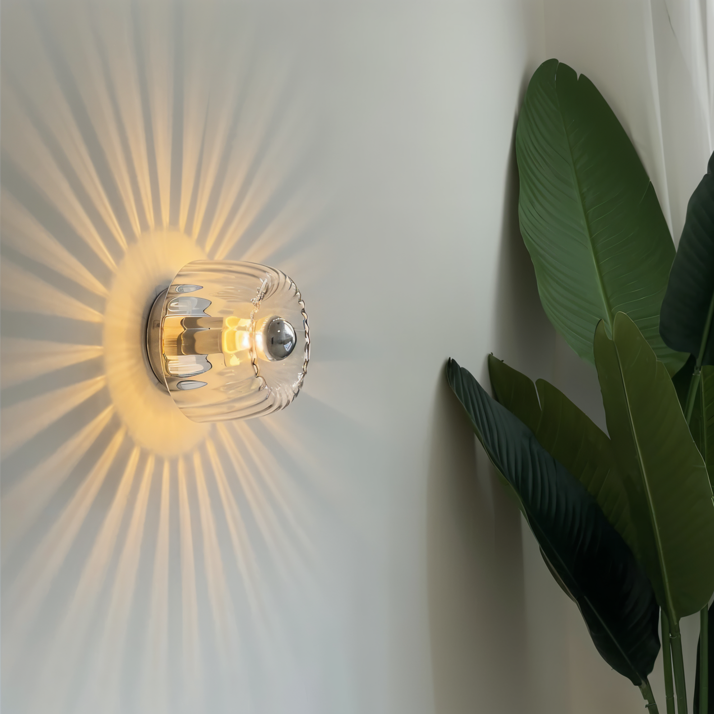 BauGlow Rib – Wandlampe im gerippten Bauhaus-Stil