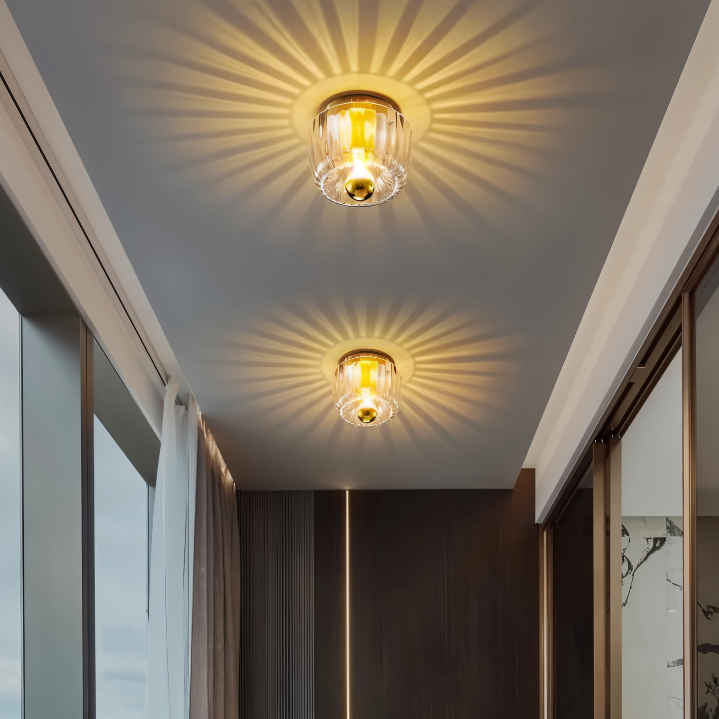 BauGlow Rib – Wandlampe im gerippten Bauhaus-Stil