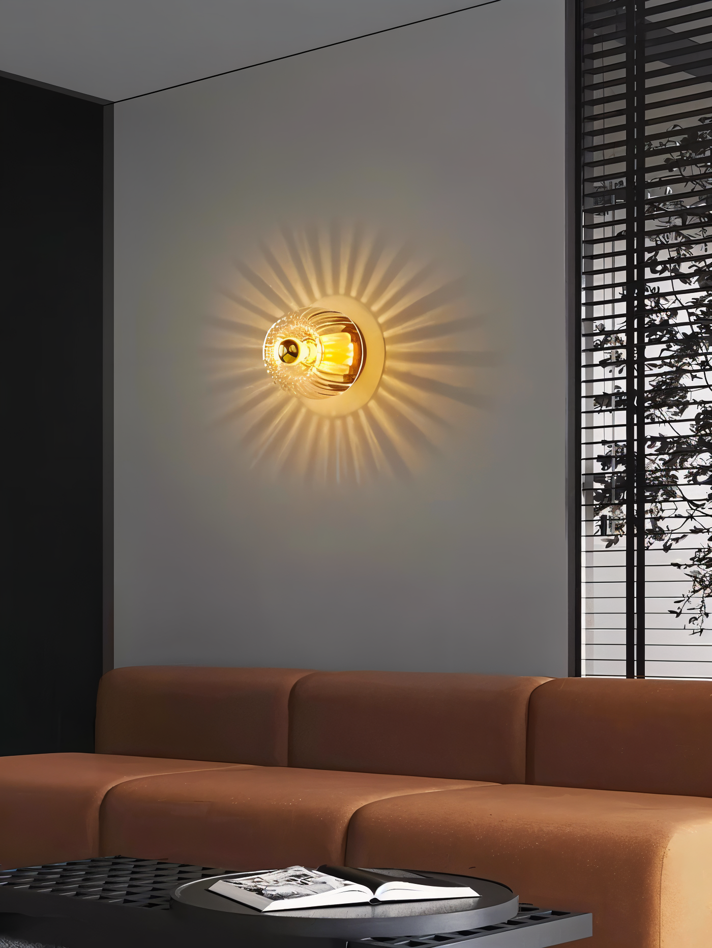 BauGlow Rib – Wandlampe im gerippten Bauhaus-Stil