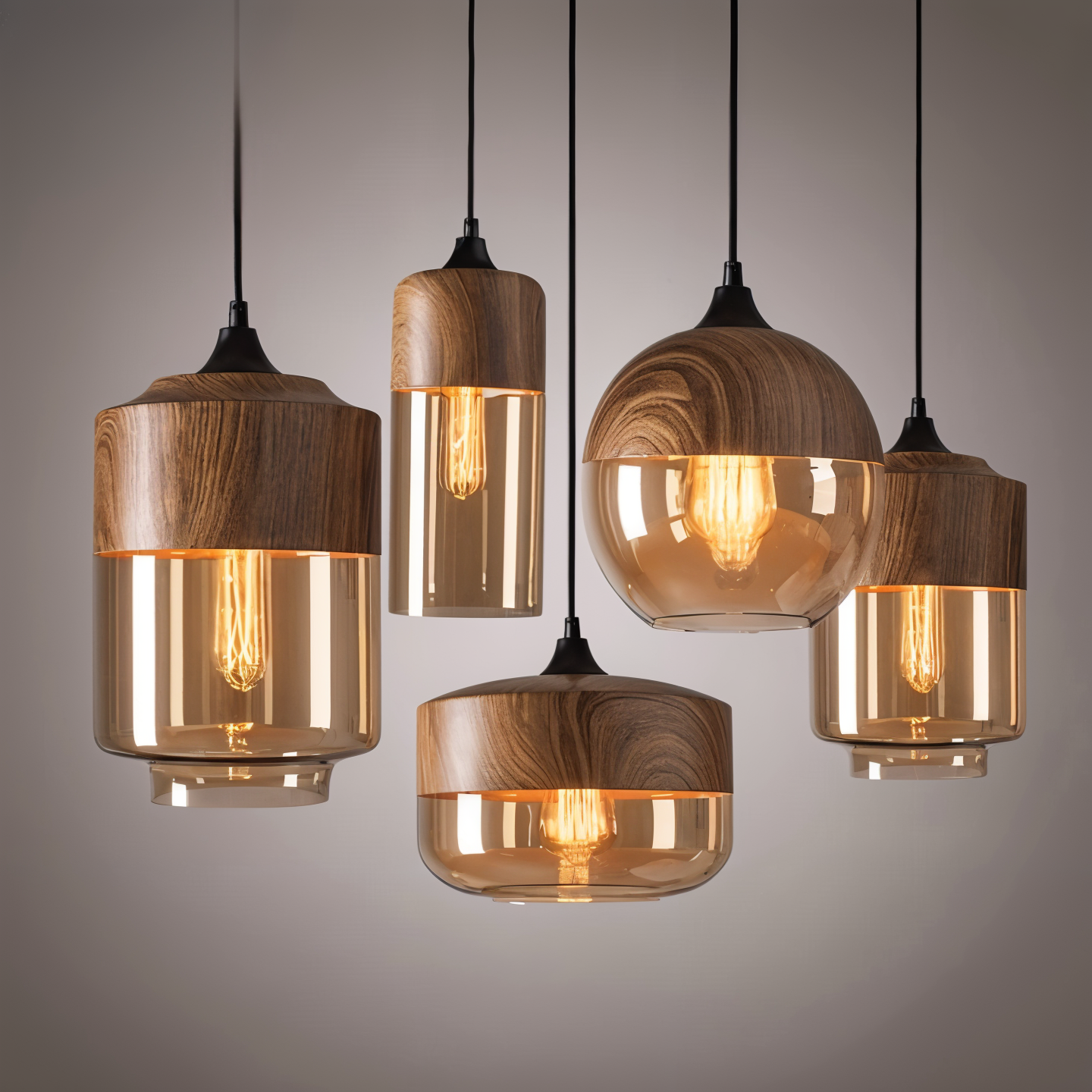 NordLuma – Retro-inspirierte Glas-Pendelleuchte im Loft-Stil